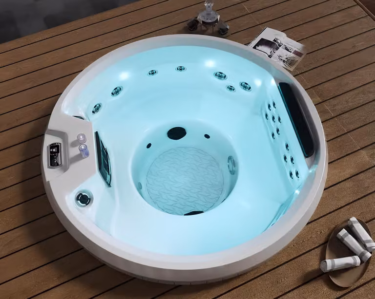 Hydromassagewanne Blubberbad Whirlpool Spa-Bad Whirlwanne 170x170 cm
