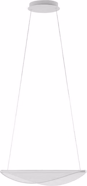Lampada a sospensione Stilnovo Diphy con LED dimmabile, bianca e trasparente