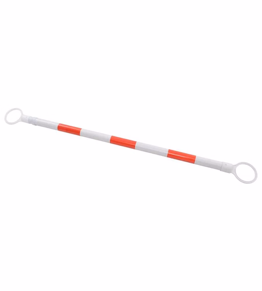 Barre Retrattili per Coni Stradali 2 pz in Plastica 130-215 cm