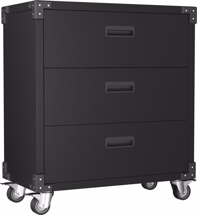 Carrello portautensili Fornorth 90x80x42cm con tre cassetti