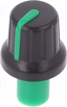2 manopole rotanti con indicatore, diametro albero: 6 mm, dimensioni: 16 x 14,4 mm, colore: nero. Manopole rotanti per radiatori