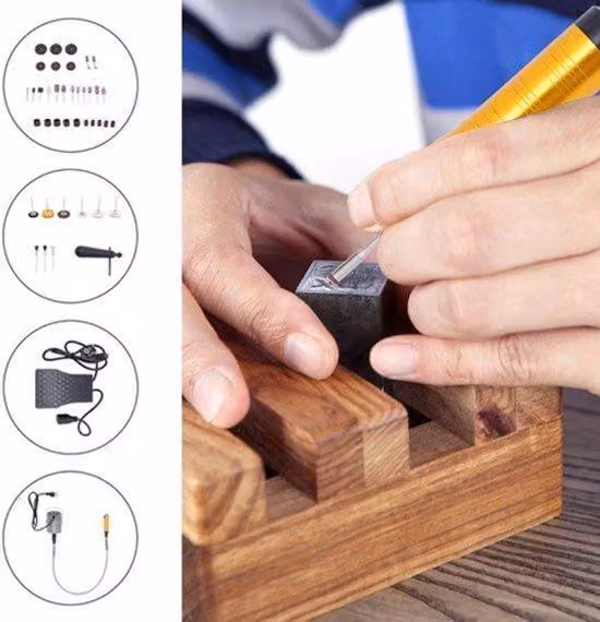 Levigatrice flessibile da 780W con tubo flessibile di 1 metro, ideale per tagli e levigature di precisione