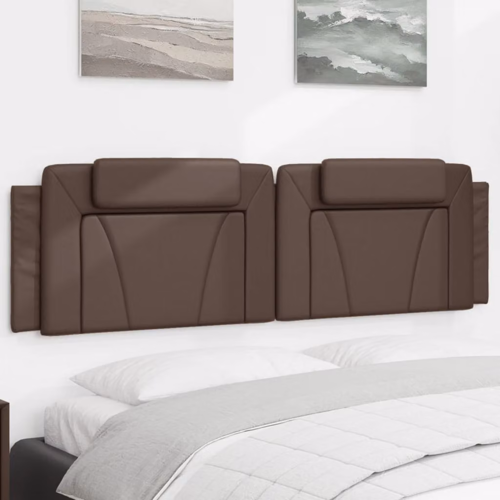 Cuscino Testiera vidaXL Viana in Similpelle Marrone L: 180 cm