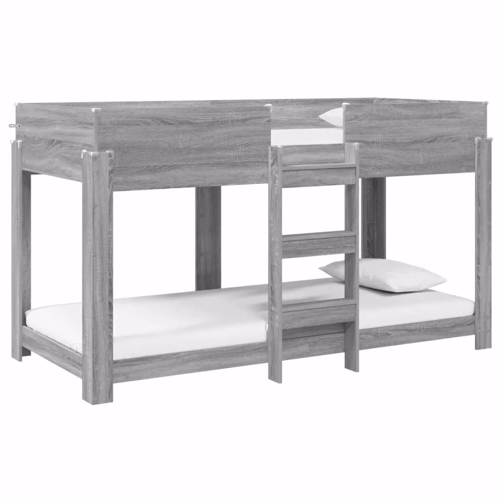 Letto a castello per bambini vidaXL in legno grigio 100 x 200 cm – 2
