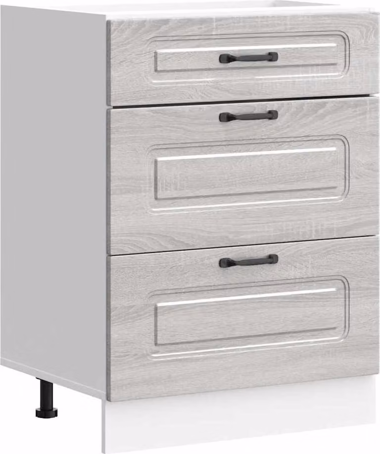 Base da Cucina Kalmar Grigio Sonoma in Legno Multistrato