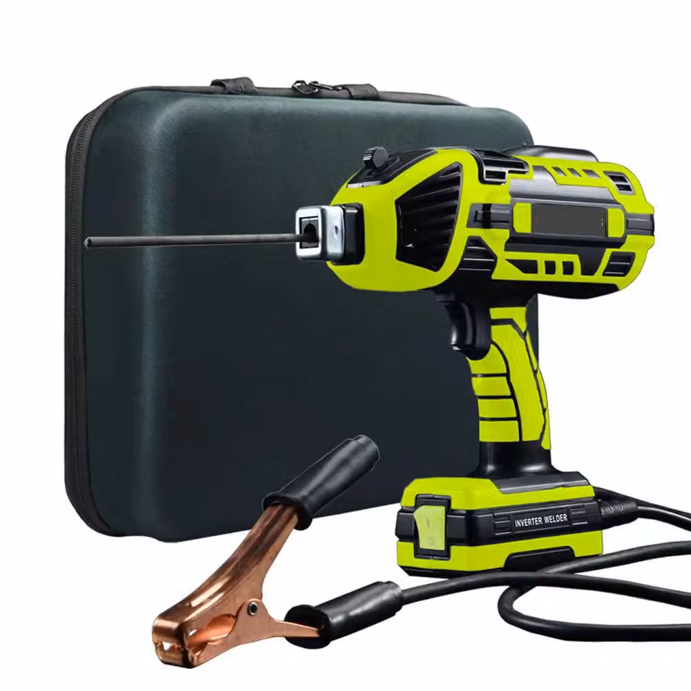 Saldatrice inverter portatile ad arco, design compatto, intervallo di corrente regolabile, colore verde
