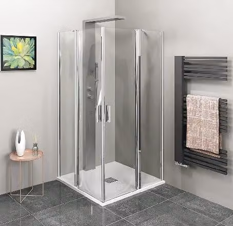 Polysan Zoom Line - Cabina doccia 1000x1000 mm, alluminio/vetro trasparente ZL5416