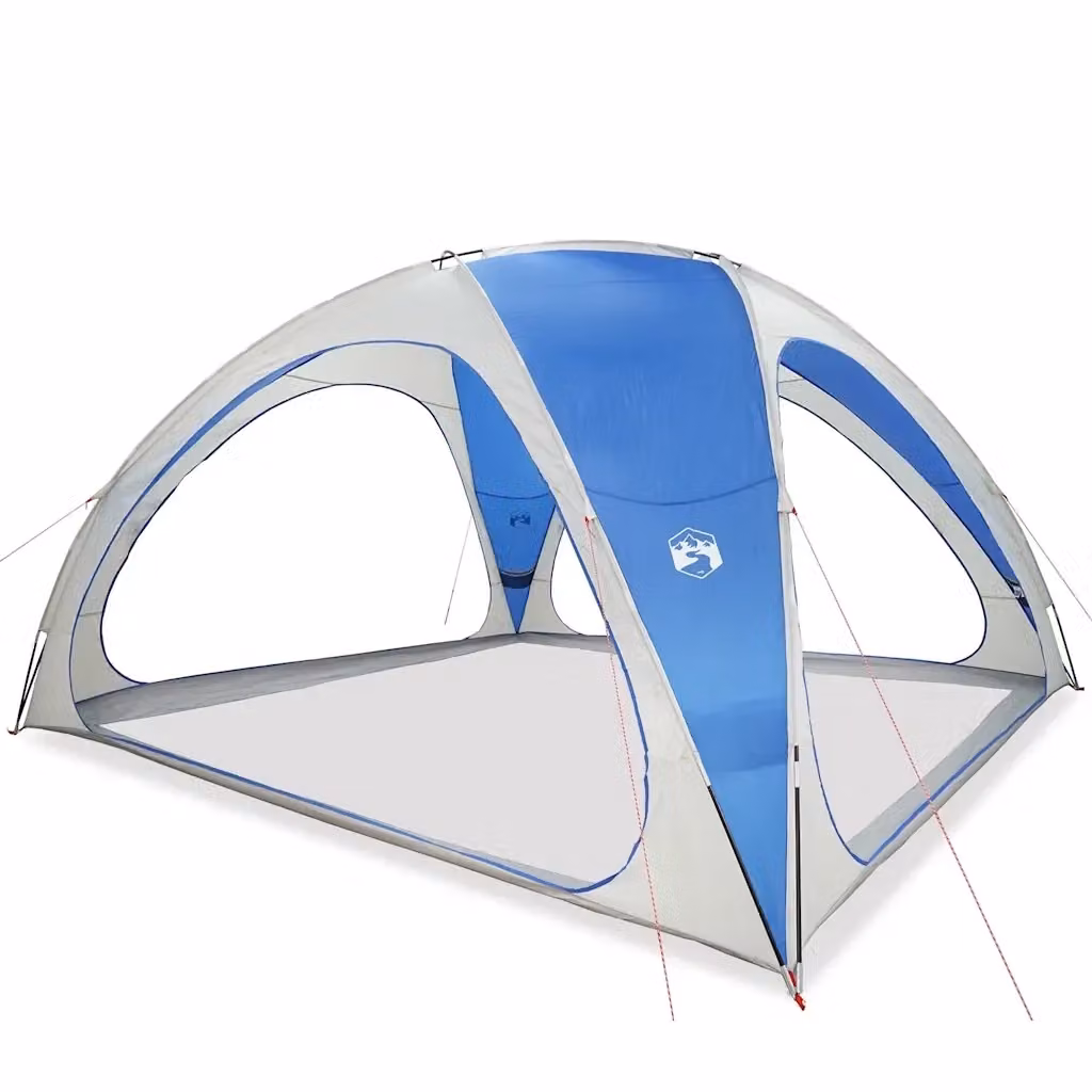 Tenda da campeggio e per feste impermeabile azzurra in poliestere e fibra di vetro L/P/H: 435 x 244 x 244 cm – 2