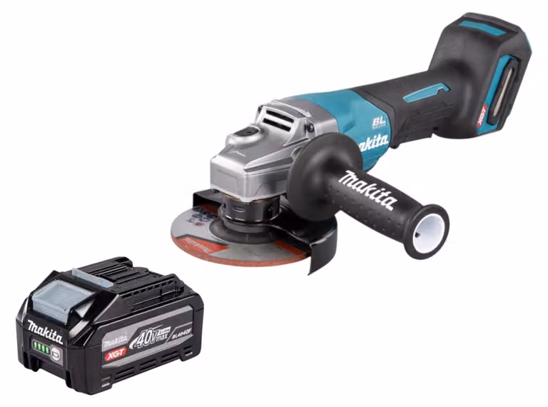 Smerigliatrice angolare a batteria Makita GA 016 GU1 40 V max. 125 mm Brushless + 1x batteria da 4,0 Ah - senza caricabatterie