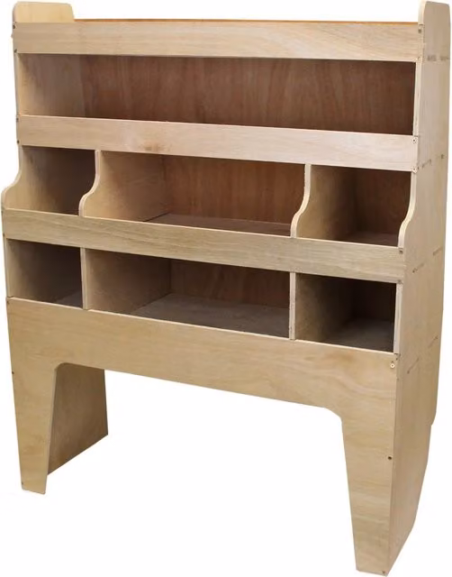 Scaffale a parete Monster Racking in legno color beige L: 120,3 cm, H: 97,4 cm, P: 18 cm