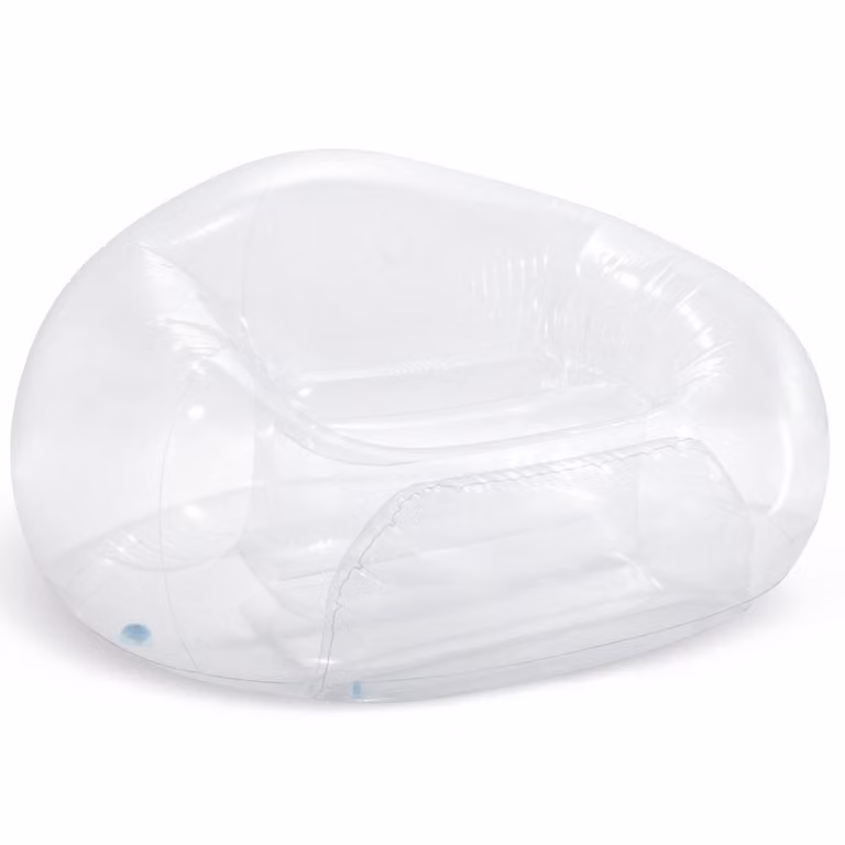 INTEX 66500 Borsa da seduta gonfiabile trasparente