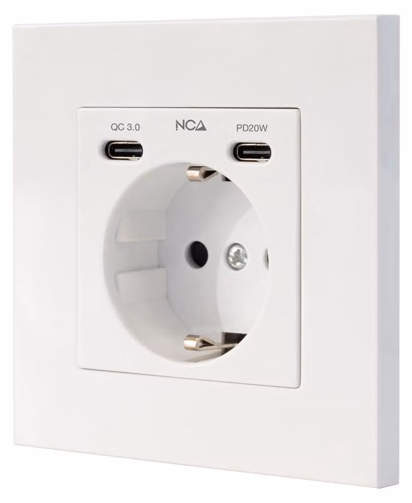 Nanocable 10.35.0012, CEE 7/3, bianco, 5 V, 3,4 A, 20 W, 16 A