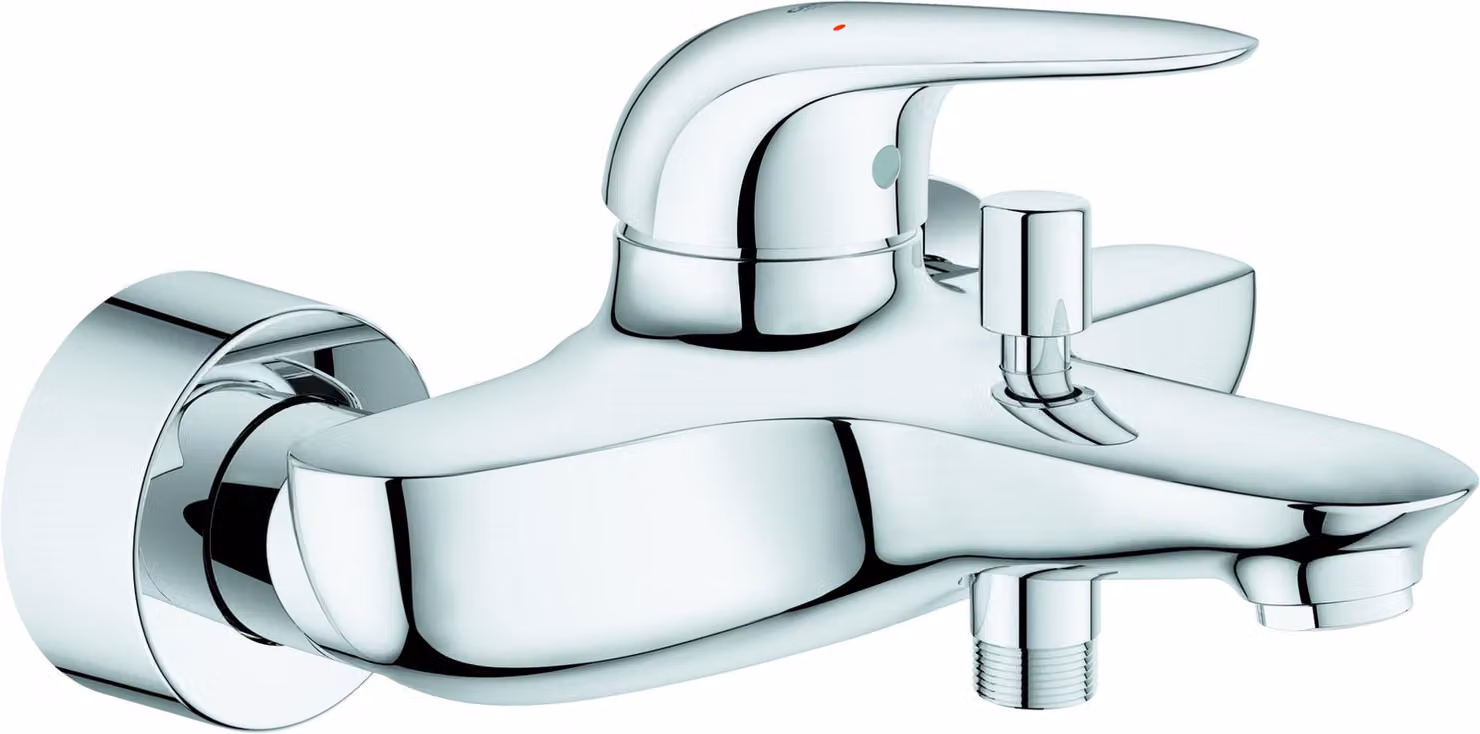 Grohe Wannen-Hebelmischer Eurostyle Wandmontage, eigensicher verchromt