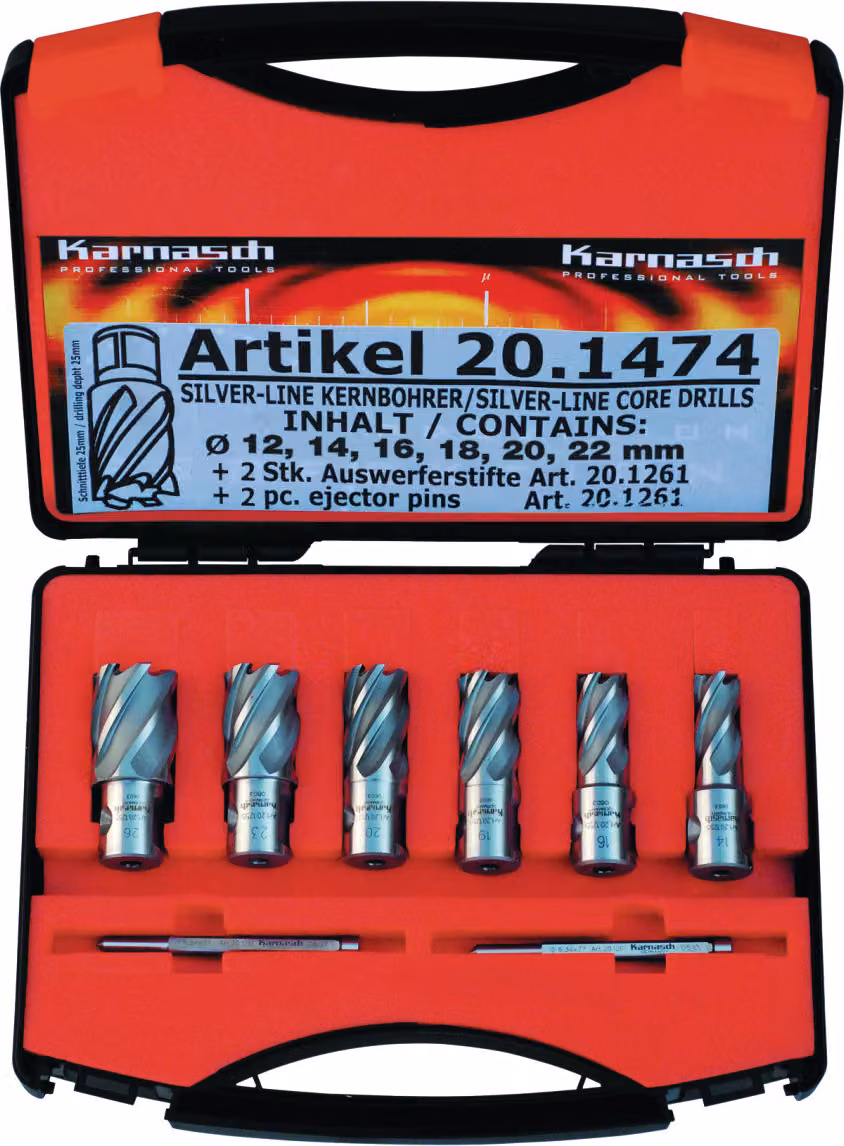 Set di punte a Metallkraft SILVER-LINE 25 Weldon, 38720.1474