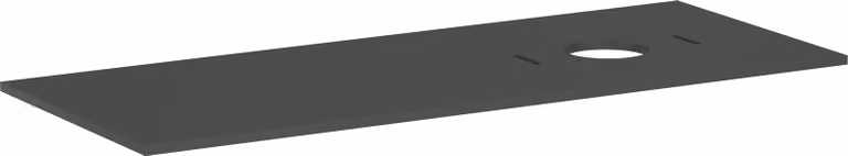 hansgrohe Xilesa E Console avec découpe à droite pour lavabo à poser, sans trou pour robinetterie, 1375x550x16mm, 54279760, 54279760