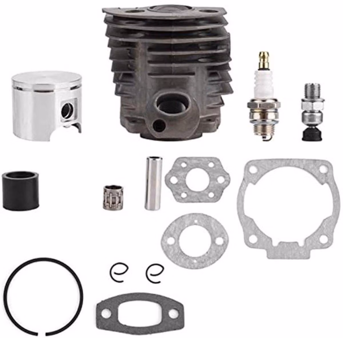 Kit fasce elastiche da 46 mm - Ricambio per motori Nikasil da 50/51/55 cc - Guarnizione - - Kit cilindro