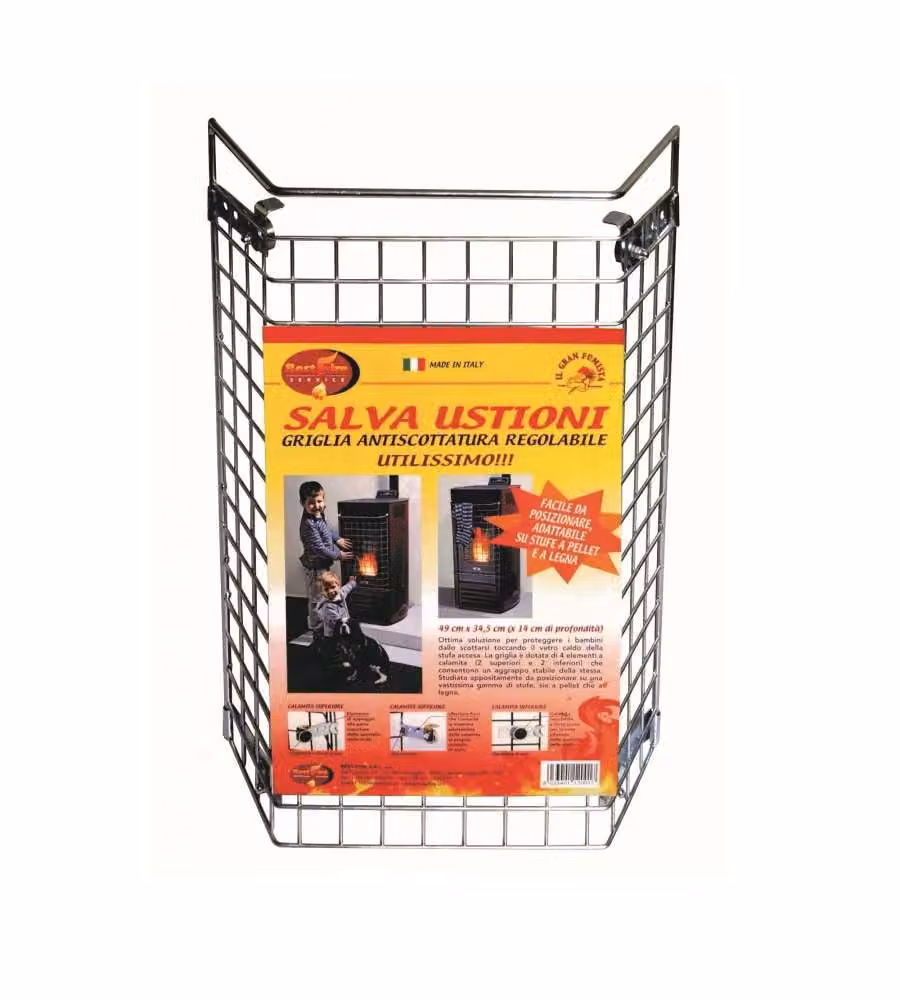 Griglia Antiscottatura per Stufe Universale Regolabile - 34,5x49 cm