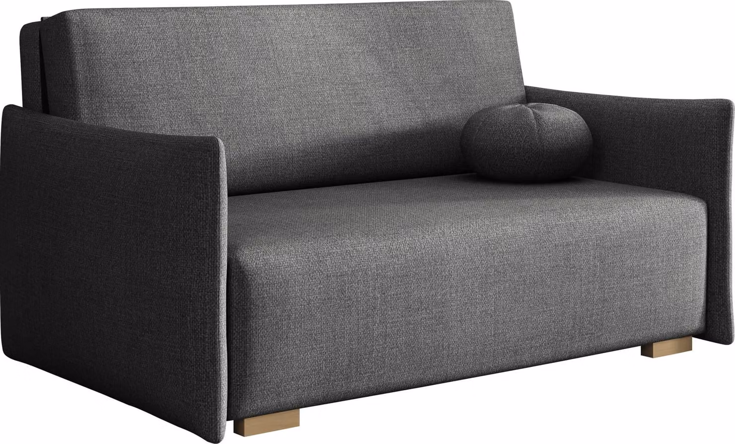 MIRJAN24 Divano Viva Glov III, divano letto con contenitore e funzione letto, piedini in legno, cuscini inclusi, 3 posti (colore: Soul 18)