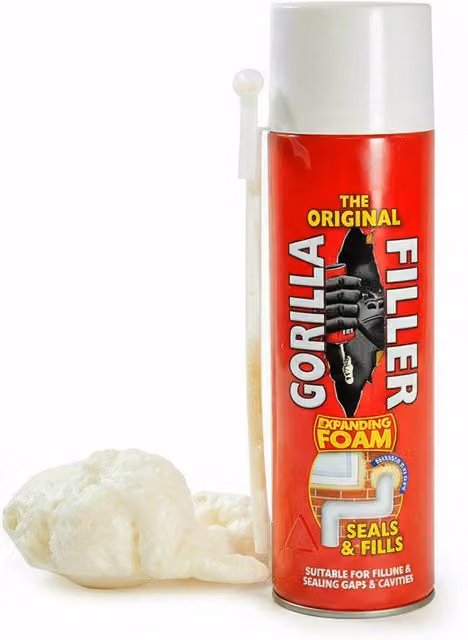 Gorilla Filler Schiuma Riempitiva Sigillante Impermeabile Colore Bianco 500ml