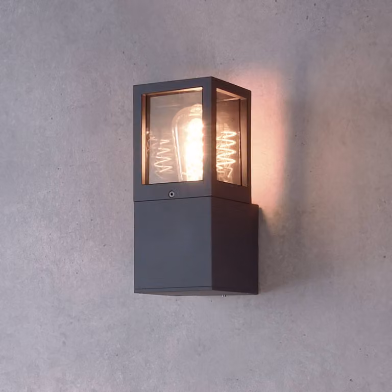 Deko-Light Applique da esterni Facado II, dimmerabile, Alluminio / Grigio / Zincato, Alluminio, Moderno, Applique da esterni