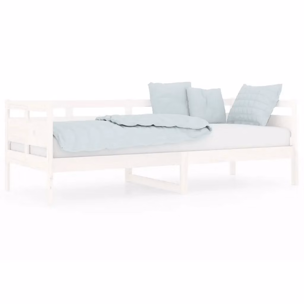 vidaXL Dormeuse Bianca in Legno Massello di Pino L/P/H: 200 x 80 x 66 cm – 2