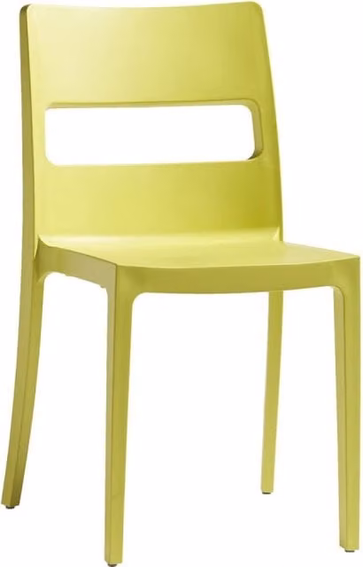 SET SEI SEDIE SAI TECNOPOLIMERO SCAB DESIGN MADE IN ITALY - Giallo 20