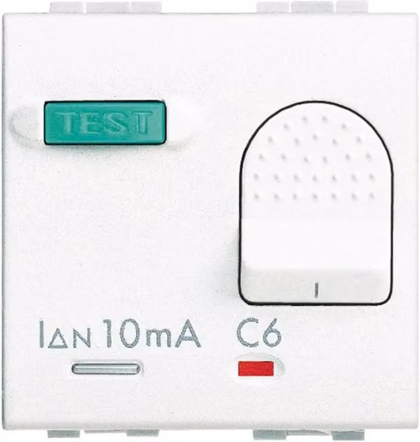 Interruttore differenziale Bticino Livinglight RCD automatico 10A bianco N4305/10