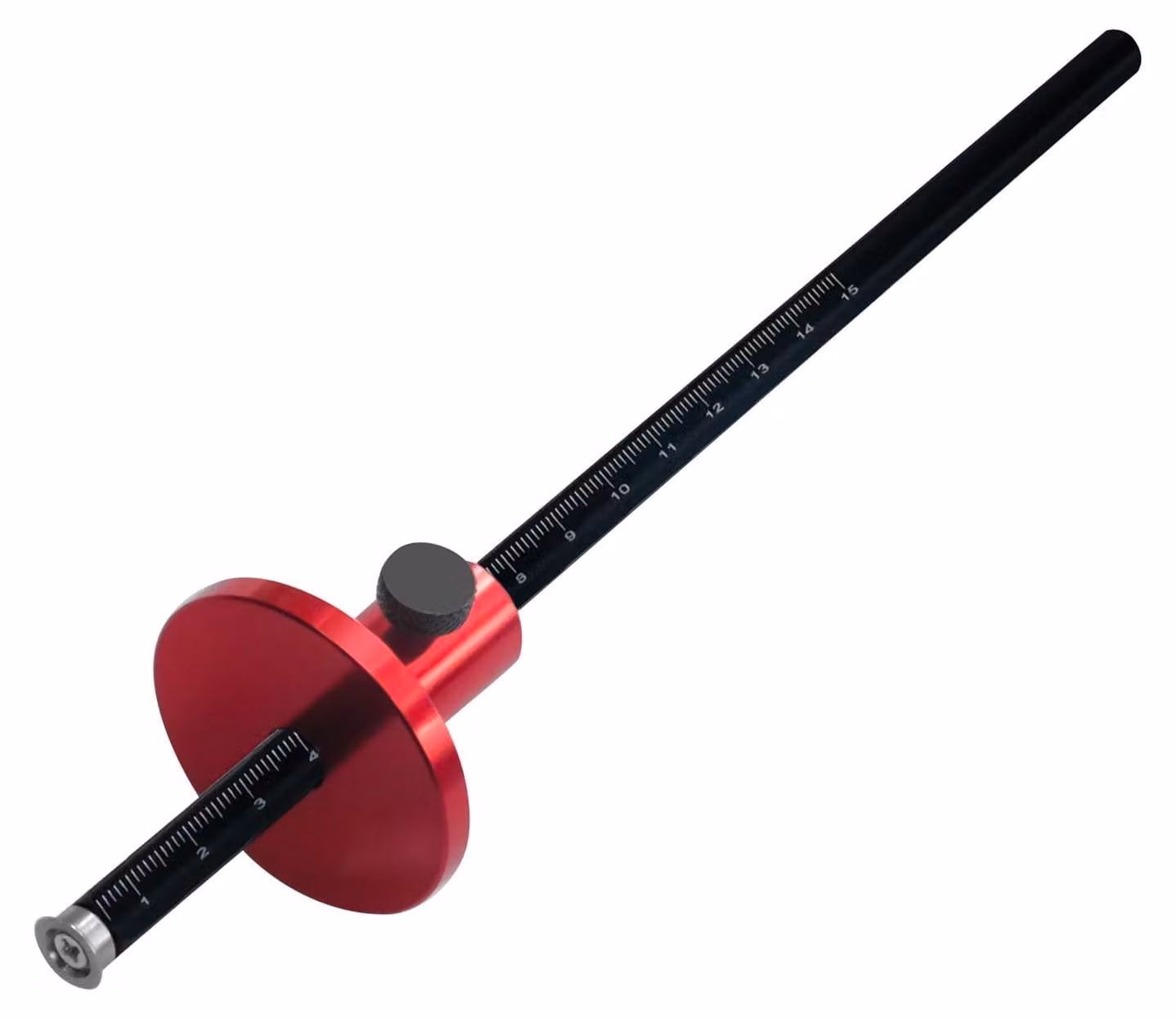 Misuratore di marcatura a ruota regolabile - Strumento in alluminio per legno - Scale metriche/inch - Costruzione robusta - Ideale per riparazioni di mobili - Scale chiare - Marker