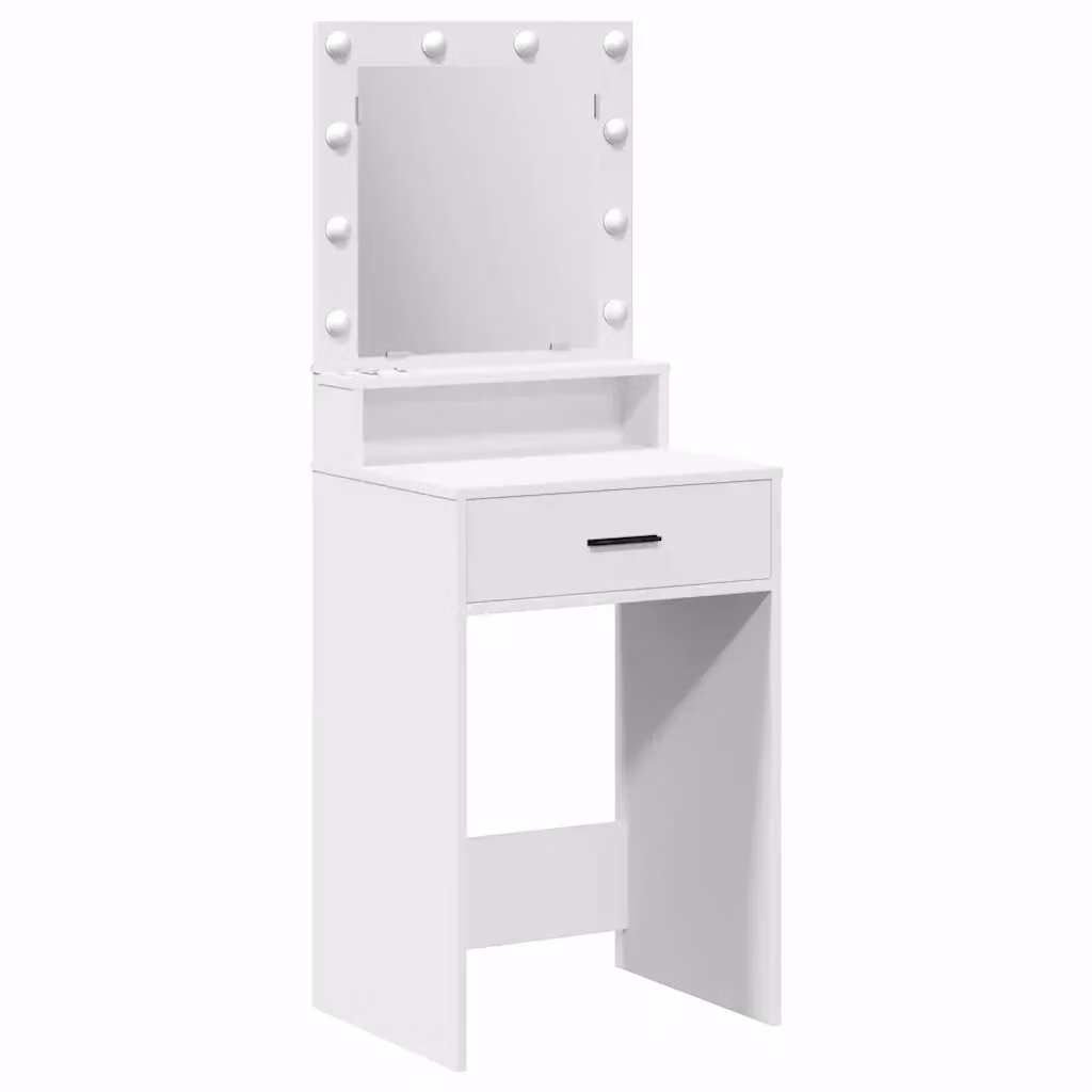 Tavolo da trucco moderno vidaXL in MDF bianco L/P/H: 50 x 41 x 135 cm – 2