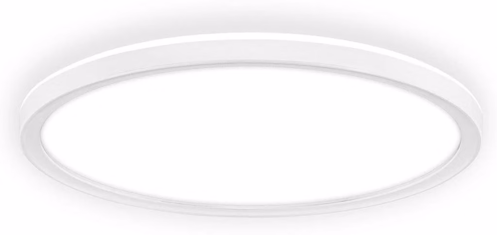 Briloner Plafoniera LED dimmerabile Ø29x3 cm rotonda 18W 2400lm 4000K bianco neutro retroilluminazione bianco - Lampada da soffitto soggiorno camera da letto corridoio