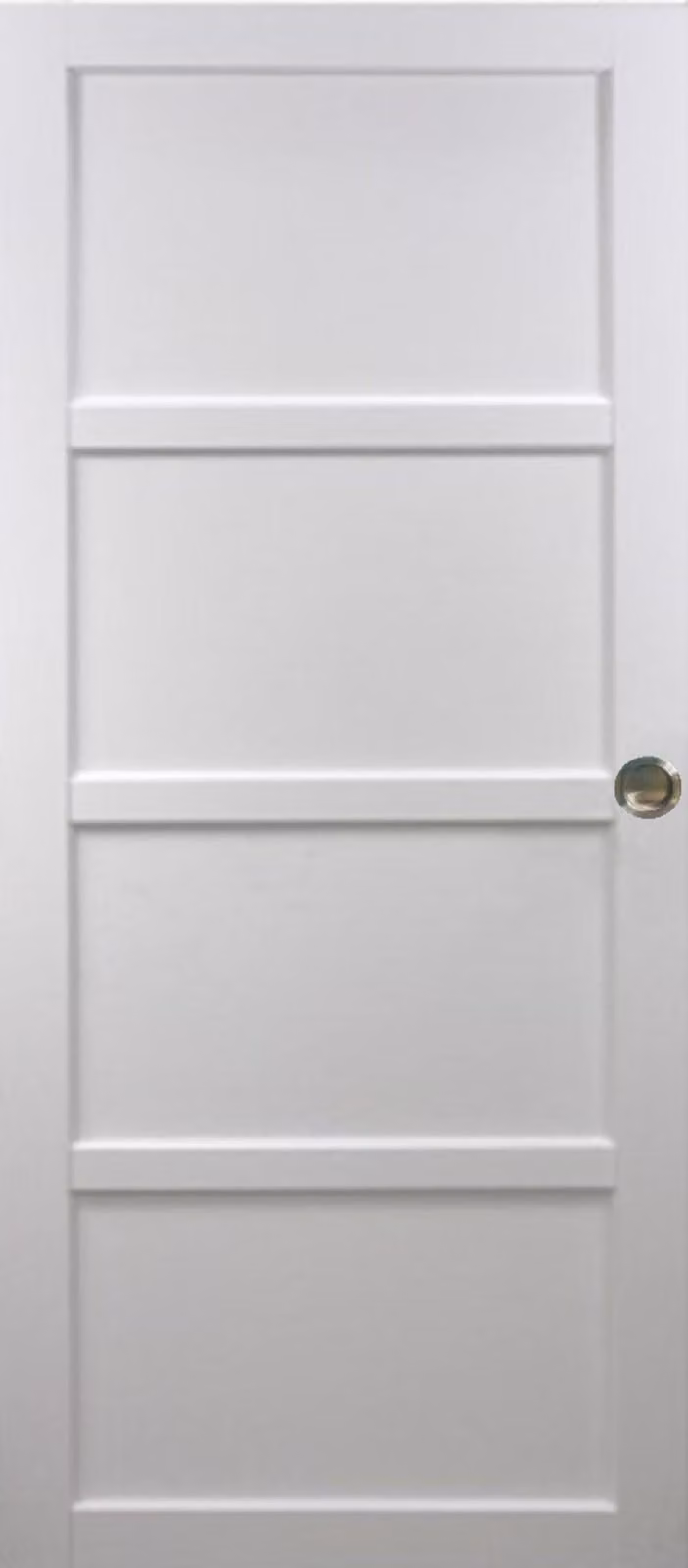Porta scorrevole Tamera bianca H204 x L63 cm, conchiglie Gd Menuiseries