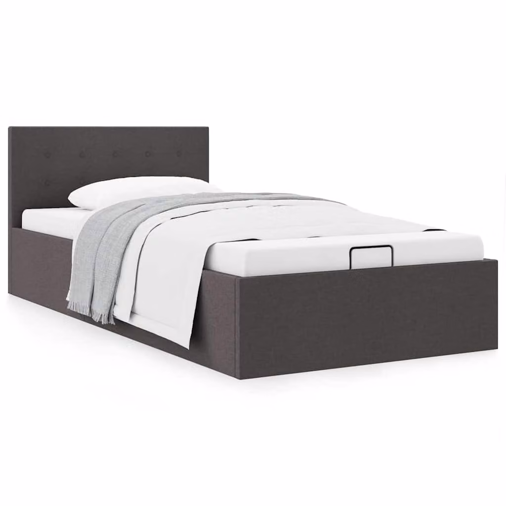 vidaXL Giroletto Idraulico con Contenitore in Tessuto Grigio L/P/H: 100 x 200 cm