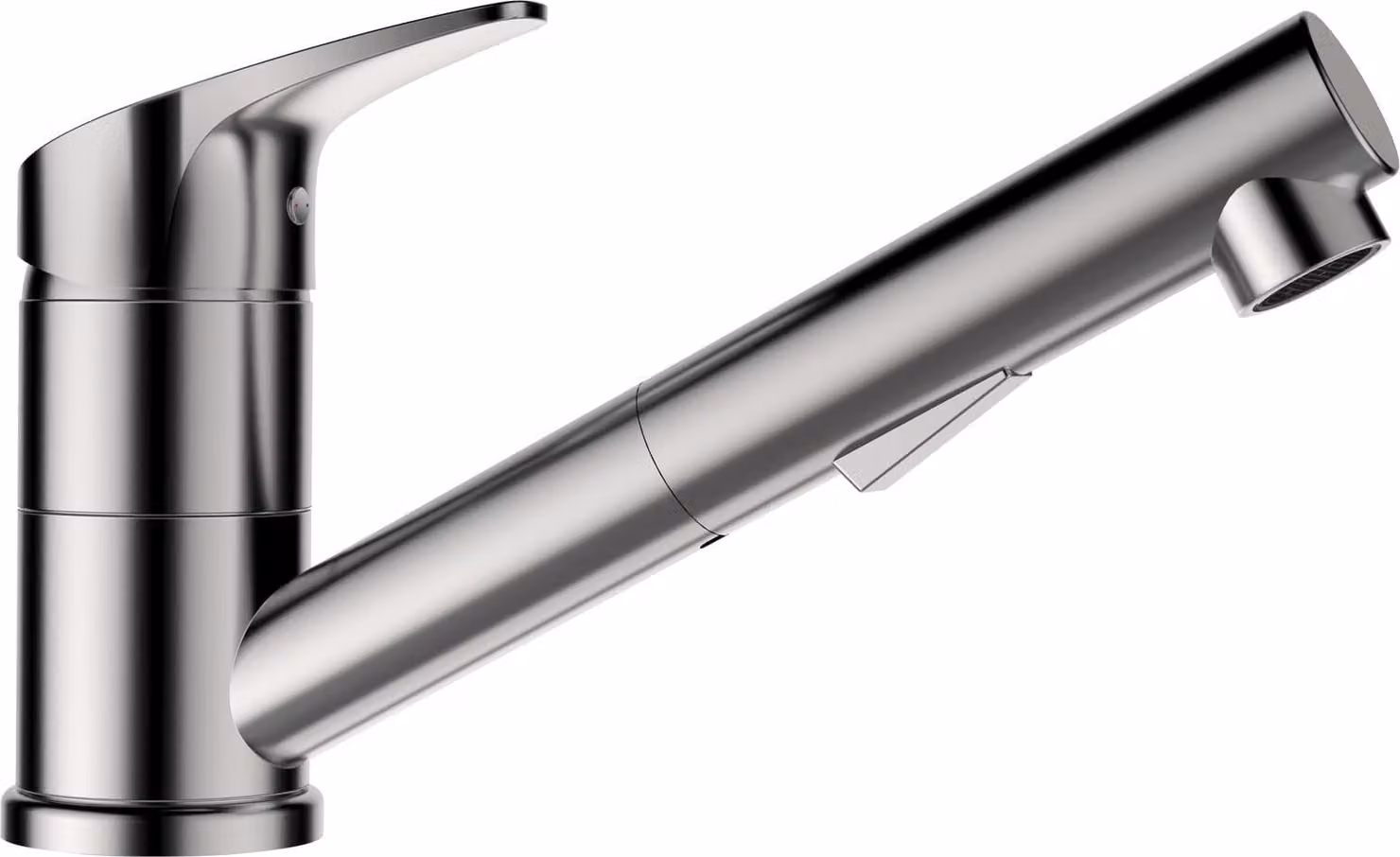 Rubinetto da cucina con doccetta Schock Evinas finitura acciaio inox 577120