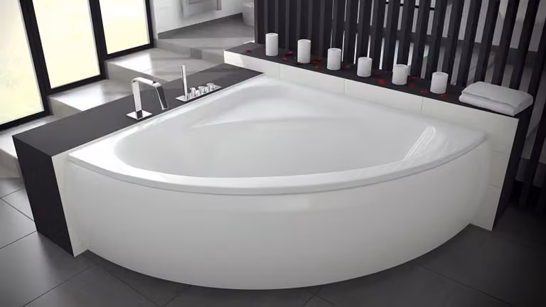Design Badewanne Eck Acryl Badewannen Wannen Moderne Eckbadewanne Weiß Wanne