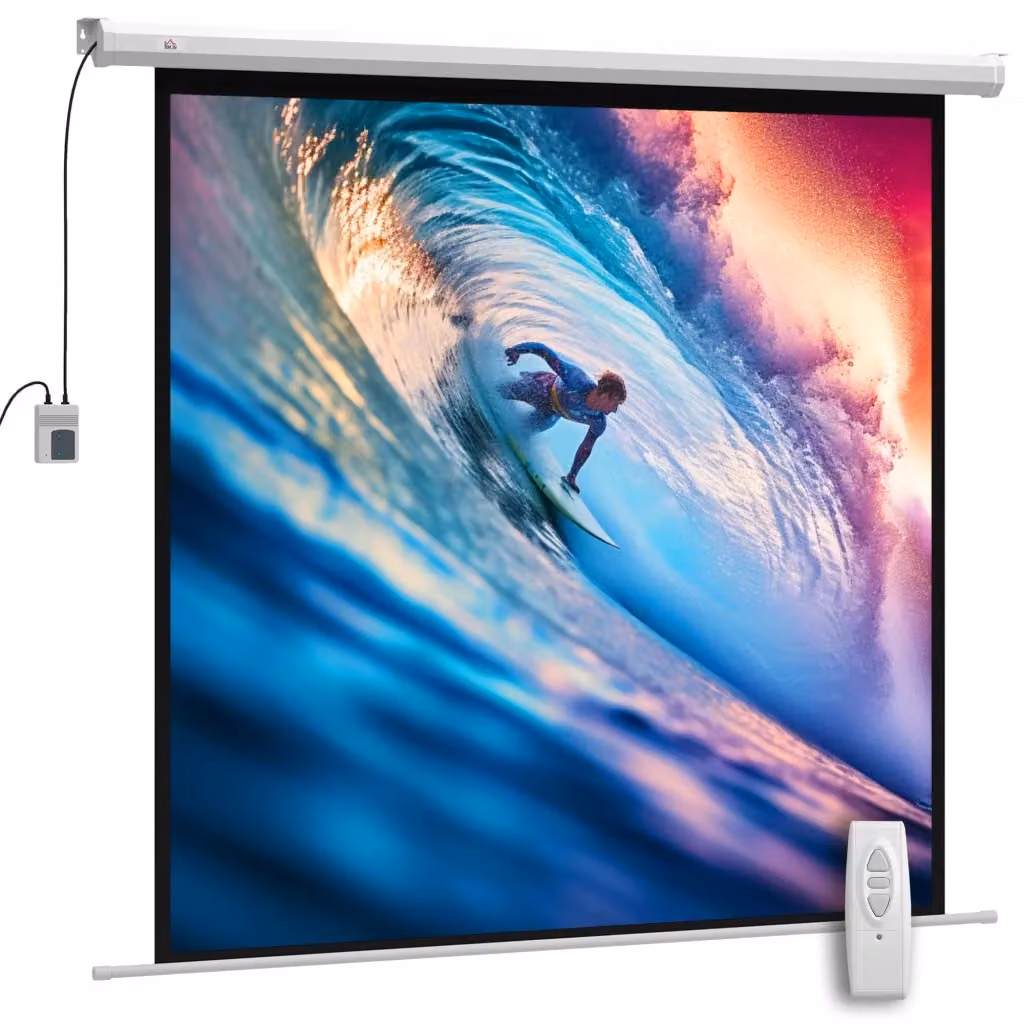 Schermo di proiezione avvolgibile Xylo da 85 pollici HD 4K bianco formato 1:1 L: 176,5 cm x H: 176,5 cm – 2