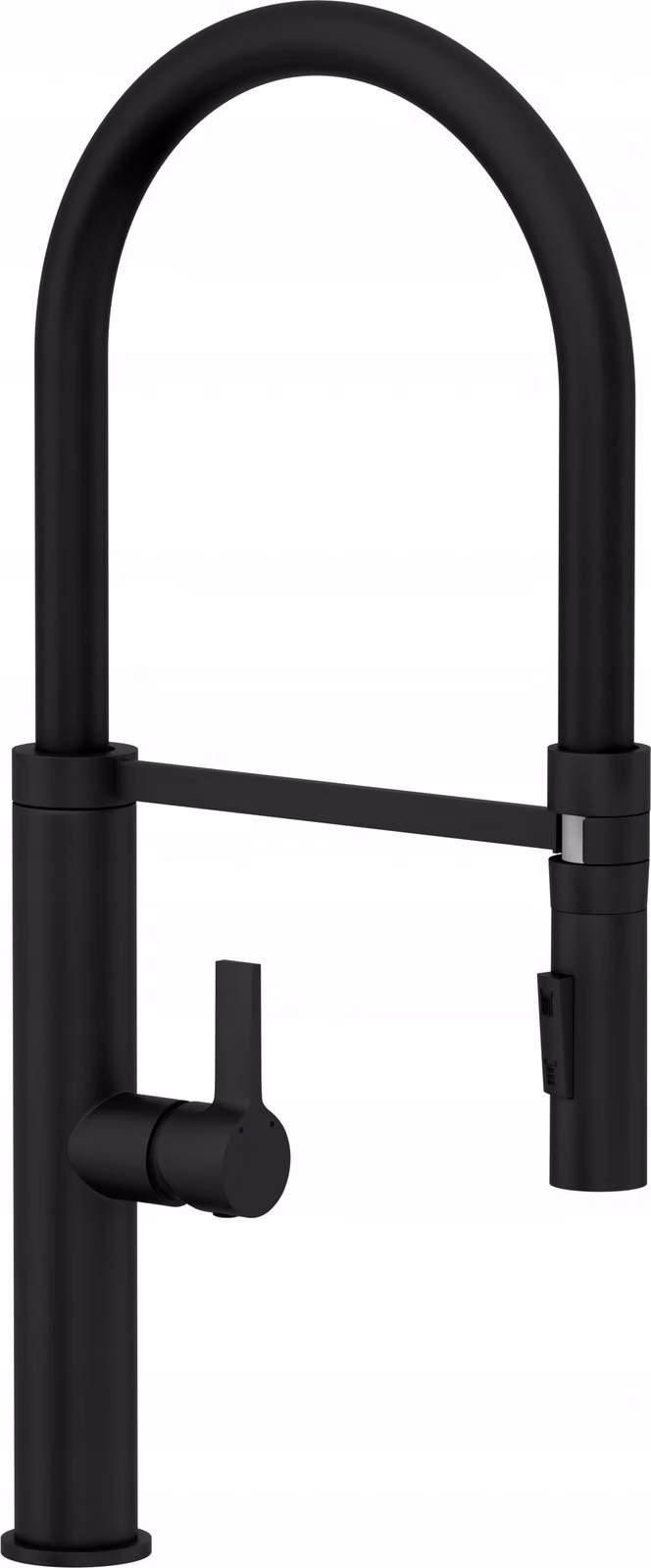 Granitan - Miscelatore cucina - Rubinetto cucina altezza 48,5 cm - Nero - girevole 360° - UNIVERSAL