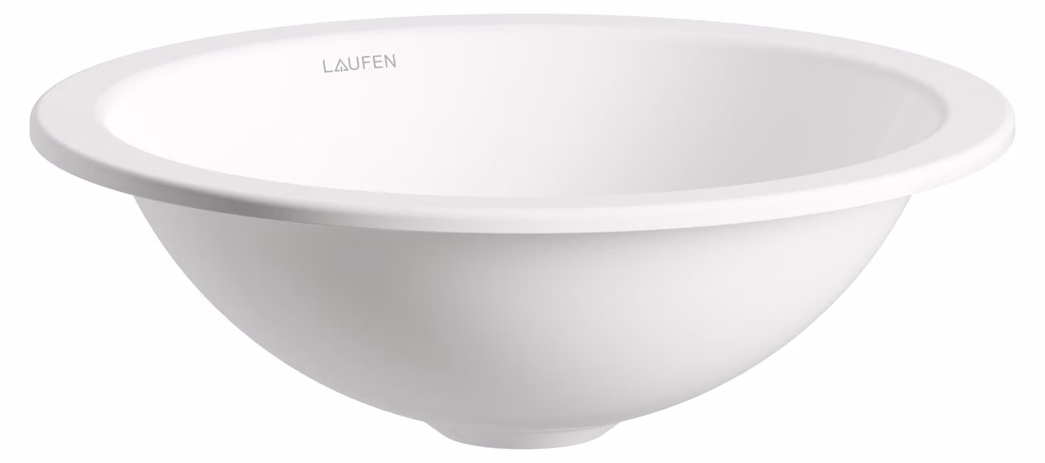 LAUFEN FORM lavabo à encastrer par le bas, rond, sans trou pour robinet, sans trop-plein, 325x325x110mm, blanc brillant, H513FM20001121, H513FM20001121