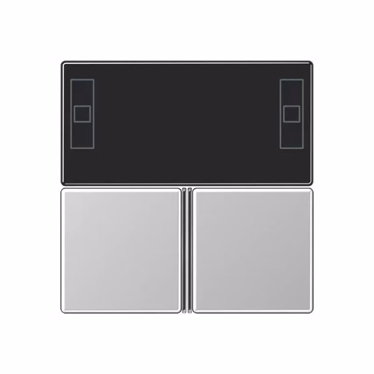Set di tasti Jung A4093TSAAL, interamente in alluminio