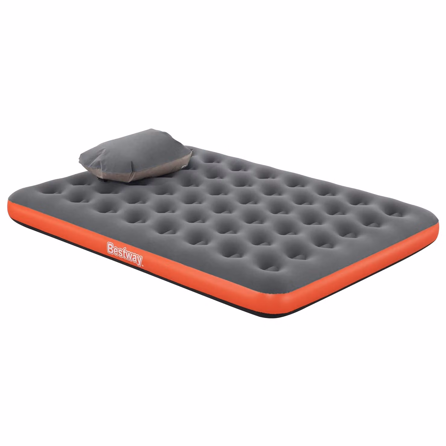 Materasso ad aria Bestway per 2 persone, Grigio e Rosso, L/P/H: 203 x 152 x 22 cm
