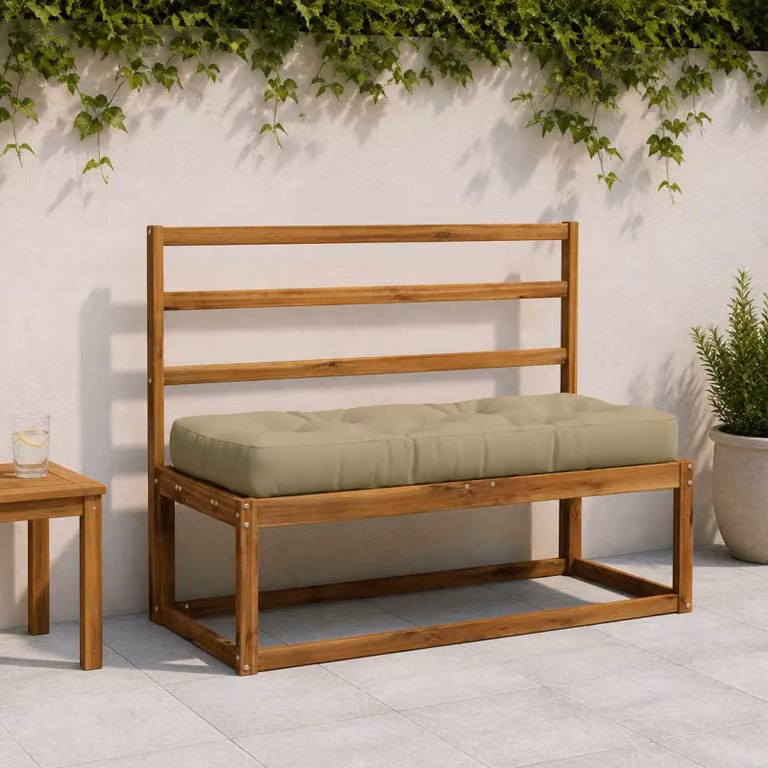 Cuscino per pallet vidaXL VIANEN verde chiaro in poliestere con rivestimento lavabile e resistente ai raggi UV