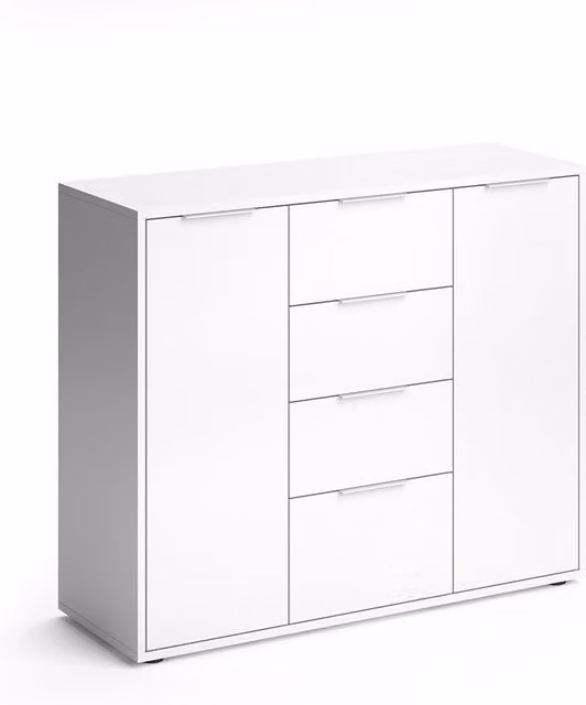 Cassettiera per camera da letto Vicco Bianco L: 100 cm, H: 84 cm, P: 35 cm