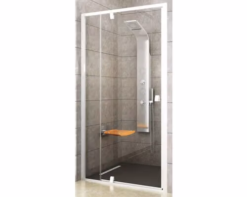 Porta doccia RAVAK Pivot PDOP2-110 bianco/bianco+trasparente 03GD0101Z1