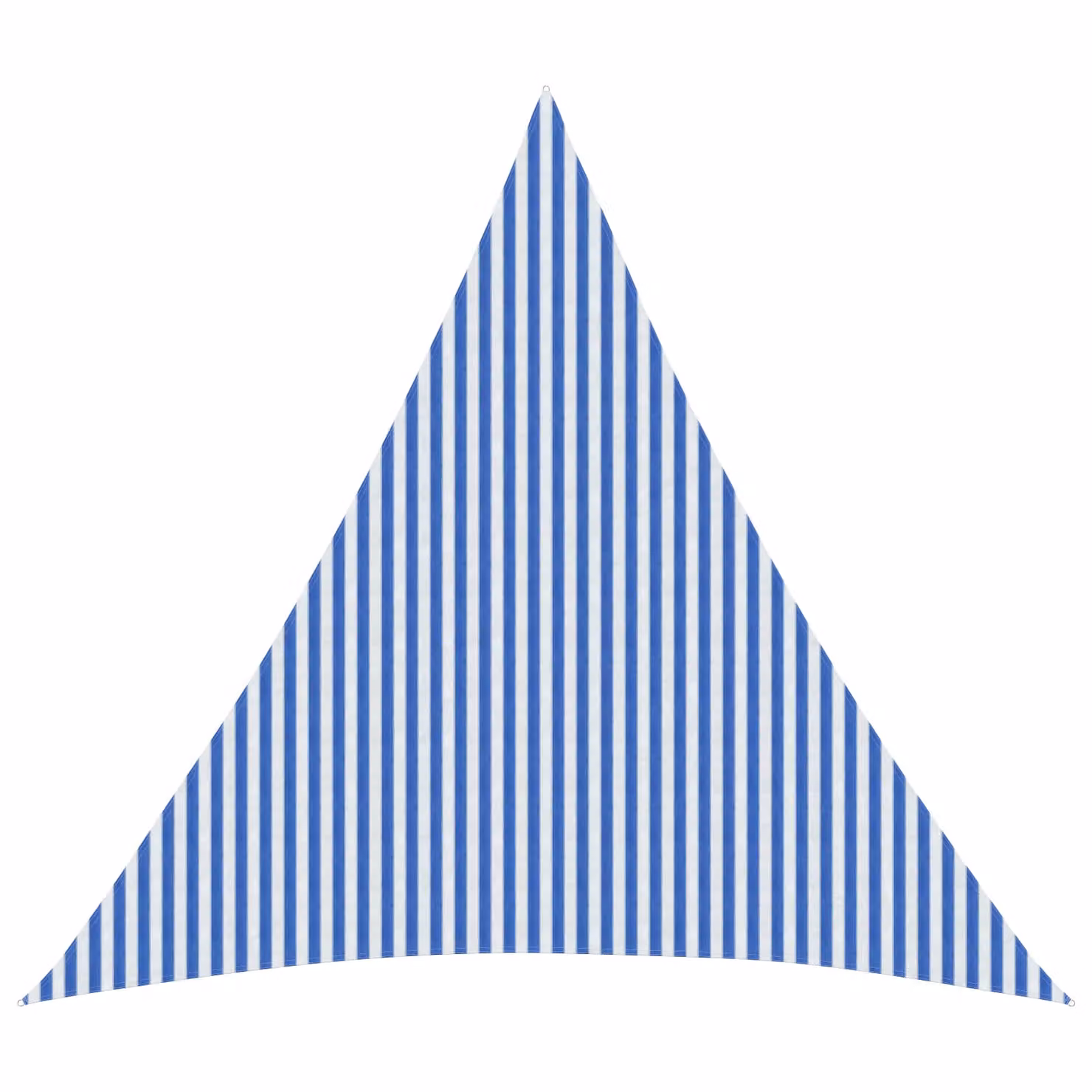 Telo Ombra Triangolare vidaXL in HDPE Blu e Bianco L/P/H: 6 x 6 x 6 m