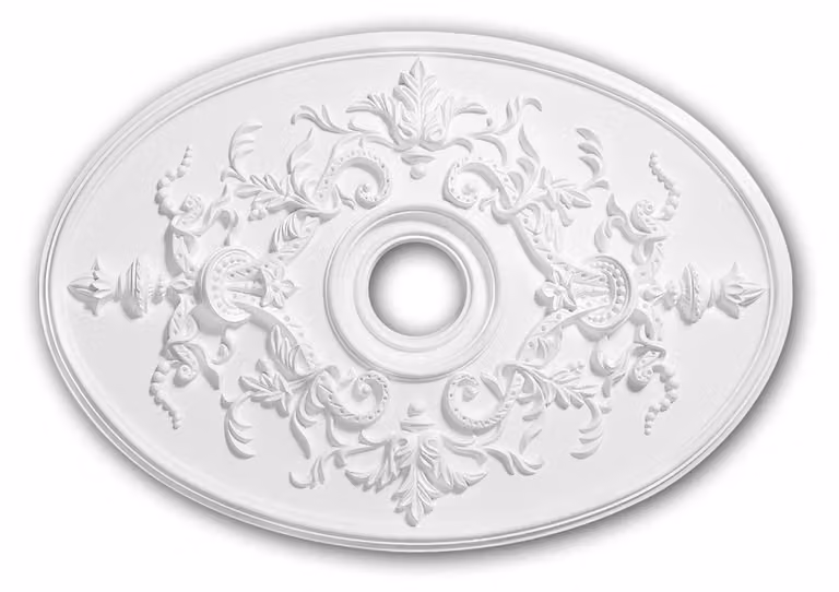 Rosone da soffitto Profhome 156041 stile neo impero 78,5 x 54,4 cm