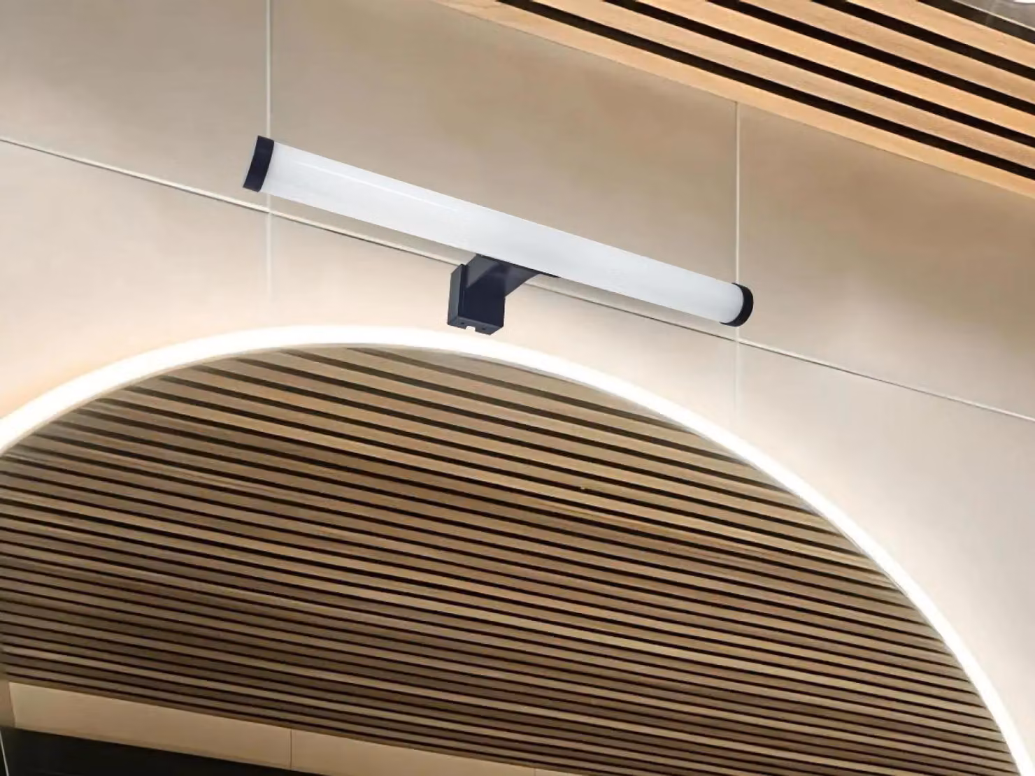 Apparecchio di illuminazione per bagno NEDES LED, 8W / IP44 / 300 lumen / 4000K - LNL7720/BK