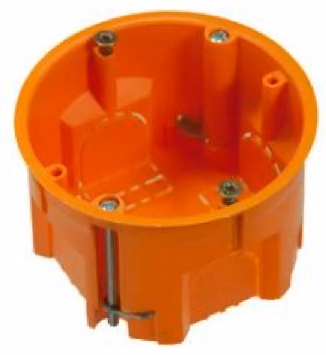 Scatola da parete per cavità Scatola per interruttori Scatola di giunzione Scatola per cavità Ø 60 x 45 mm, per foro da 68 mm