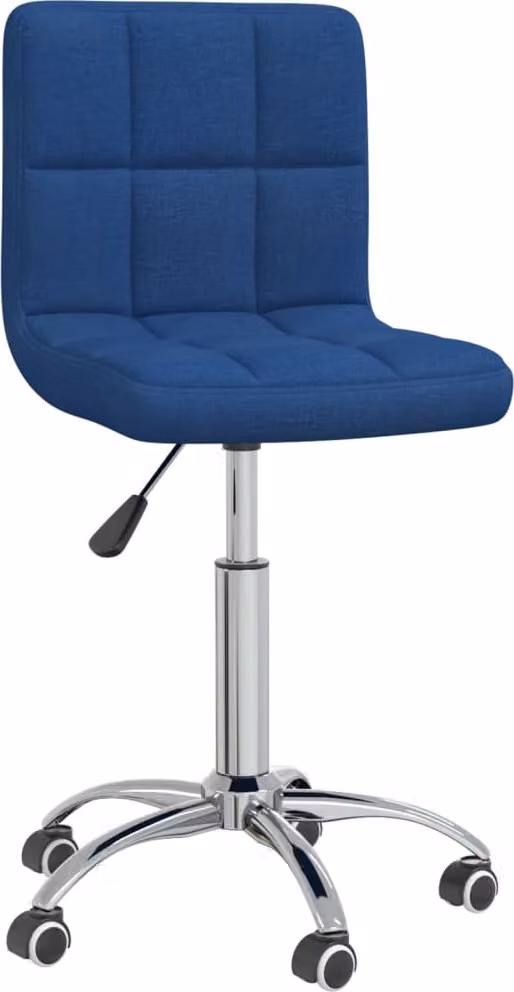 Sedia da Ufficio Girevole Blu in Tessuto