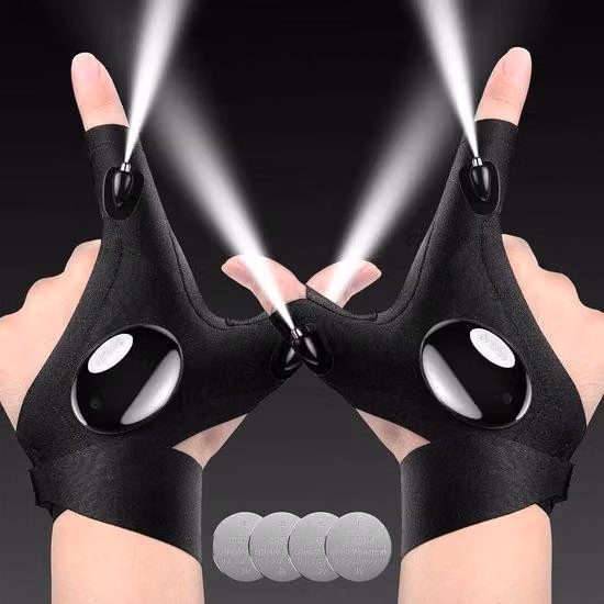 Lampada gadget da uomo, torcia LED per campeggio, pesca e riparazioni