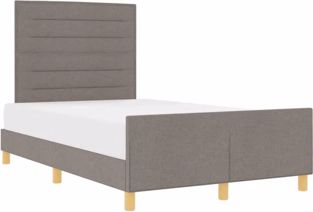 Letto matrimoniale | Letto per adulti | Struttura del letto con testiera Talpa 120 x 190 cm Tessuto