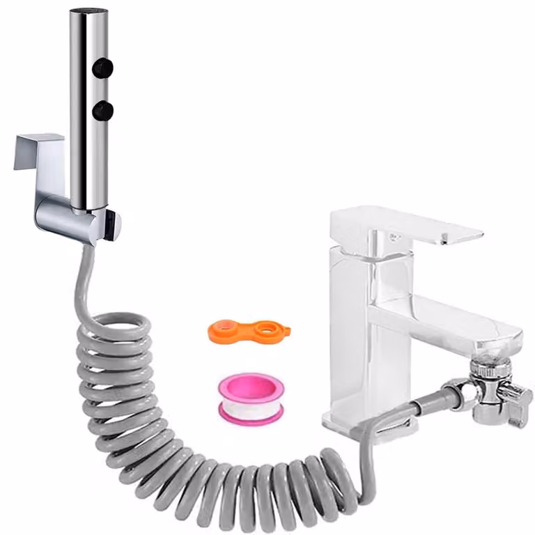 Doccia manuale per bidet, modello a due getti
